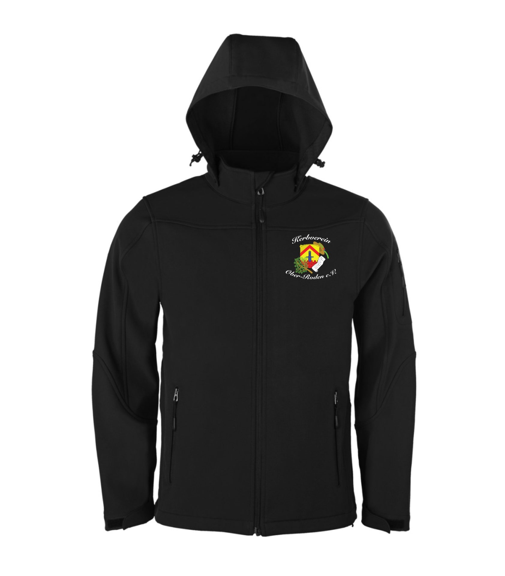 Softshelljacke_VS-schwarz Hooded Softshell Jacke Damen – Bild 1